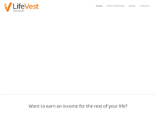 Tablet Screenshot of lifevestadvisors.com